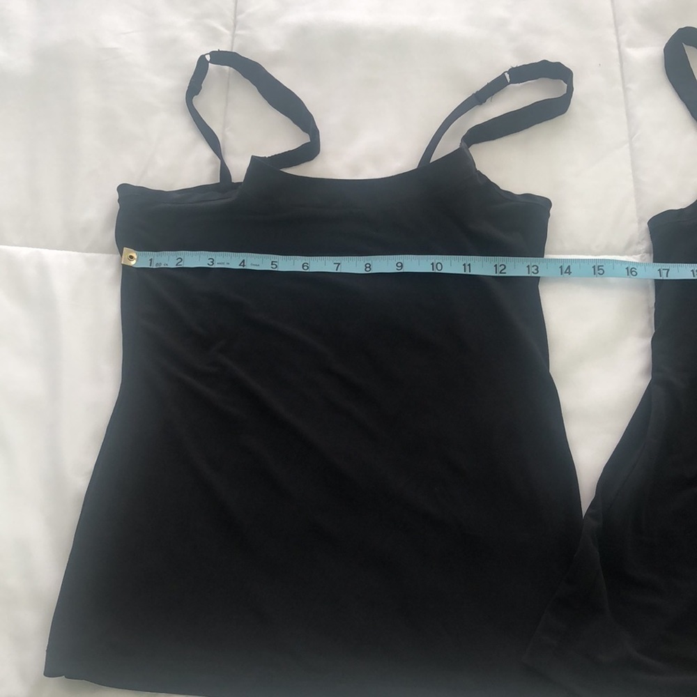 Set of 2 Express black tank tops w adjustable straps w soft neck line & straps - Picture 4 of 9